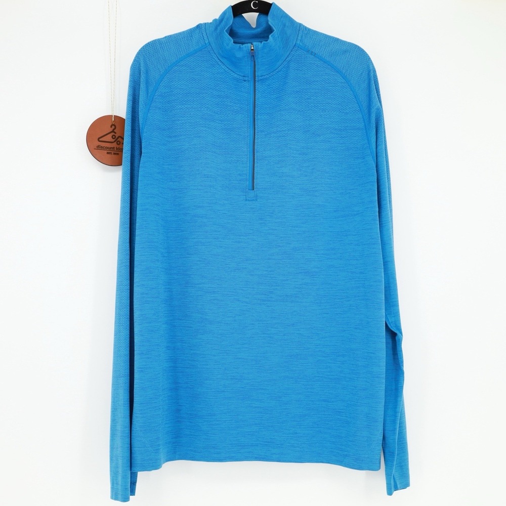 Lululemon Metal Vent Tech 1/2 Zip Dark Royal Baltic Blue XXL Pullover Athleisure